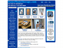 Tablet Screenshot of homephototherapy.com